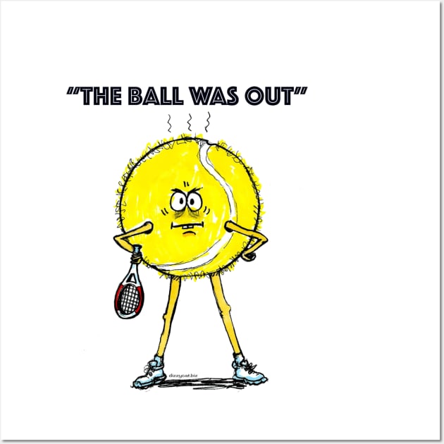 The ball was out Wall Art by dizzycat-biz